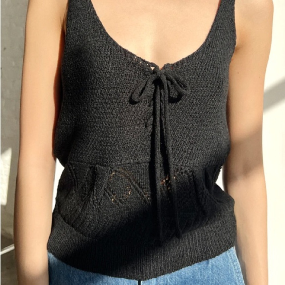 Lisa Says Gah Lane Tank, Black